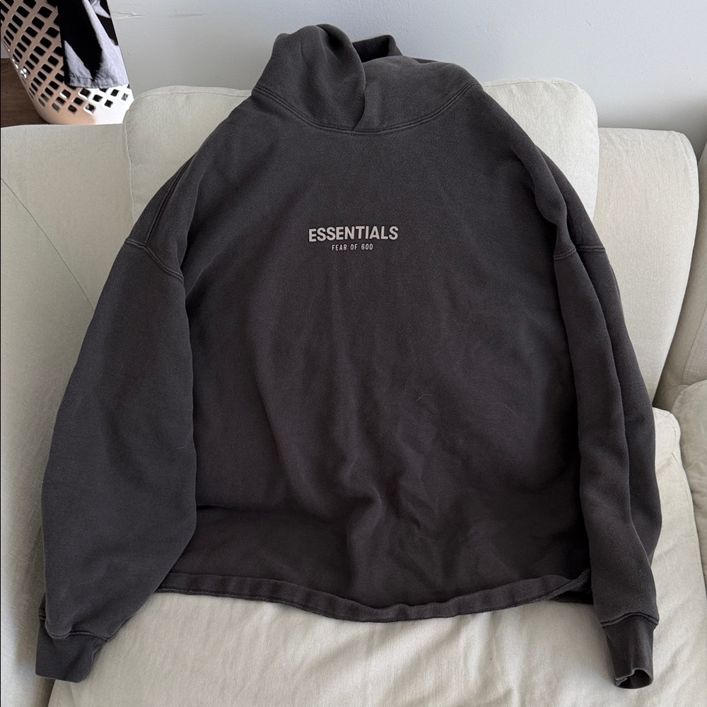 Essentials Men's Turtleneck Sweatshirt in Charcoal